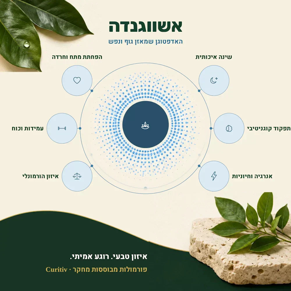 אשווגנדה - צמח האדפטוגן שמשנה את ההתמודדות עם סטרס