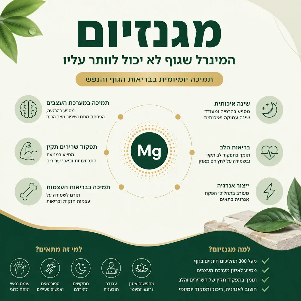 סוגי מגנזיום - כיצד לבחור - הבחירה הנכונה עבורך